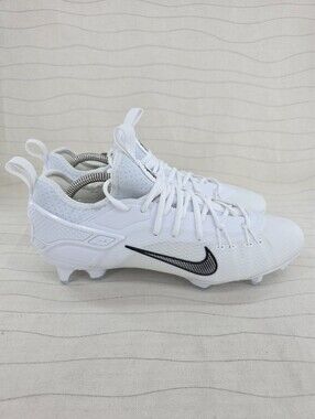 Nike Mens LAX Lacrosse Cleats Huarache 9 Elite Low LAX White FD0089-101 Size 8